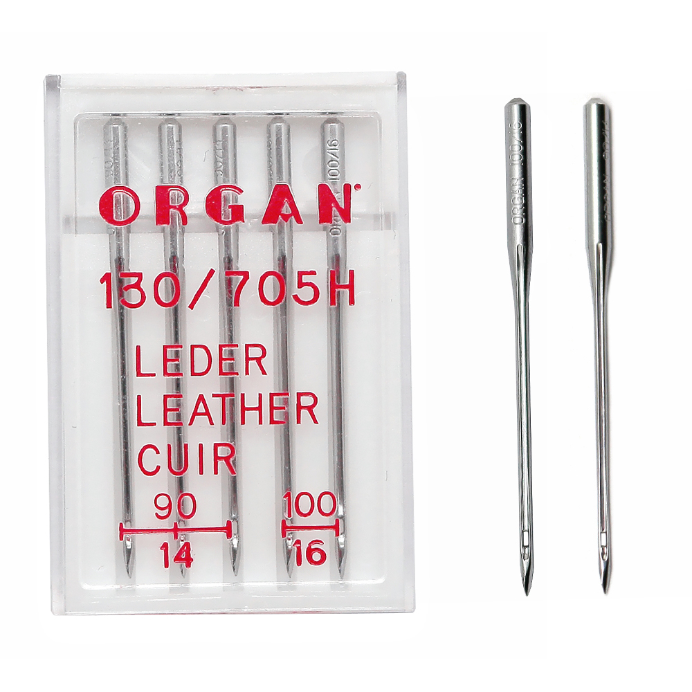 Twin Needle Stretch - 5 PCS/Box Leather Organ Needles 130/705H