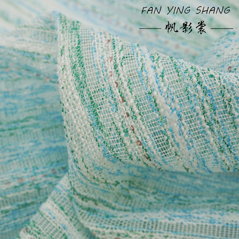 Fresh Style Blue Green Stripe  - đánh giá và giá Sewing Tweed