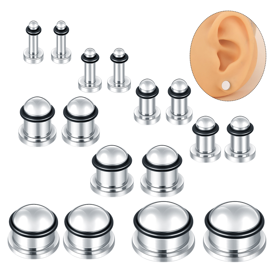 1Pair Stainless Steel Ear Tunn - đánh giá và giá Seam Gauge Metal