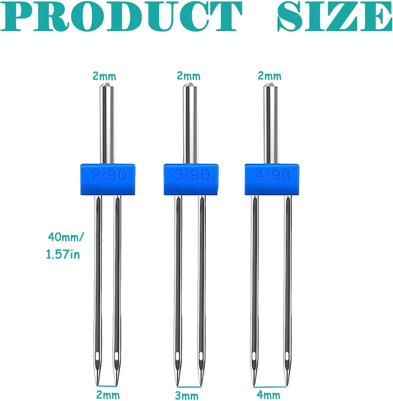 9PCS Sewing Machine Needles Do - đánh giá và giá Twin Needle Stretch