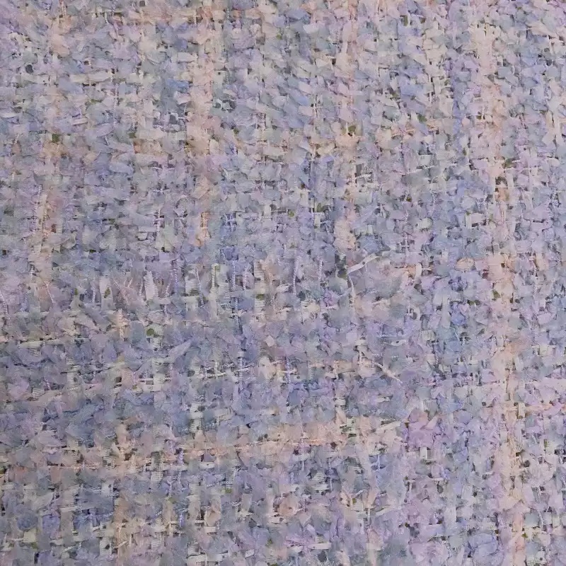 Light Purple Lattice Ribbon Ya - đánh giá và giá Sewing Tweed Fabric