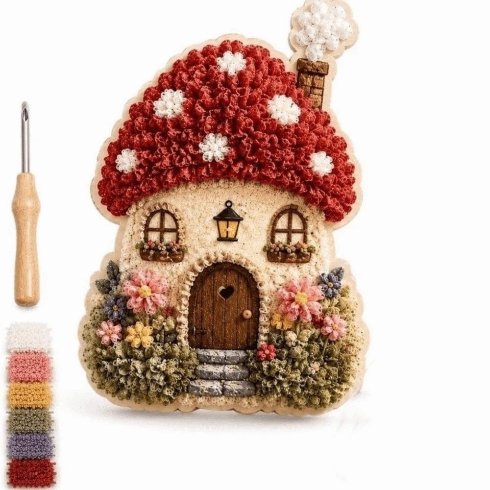 House Scene Poke Art Kit No Se - đánh giá và giá Sewing Textile Art